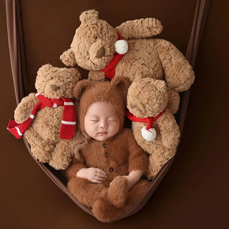 Christmas Brown Bears Set - Newborn Photography Props - Image 5